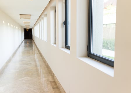 Corridor in a modern building