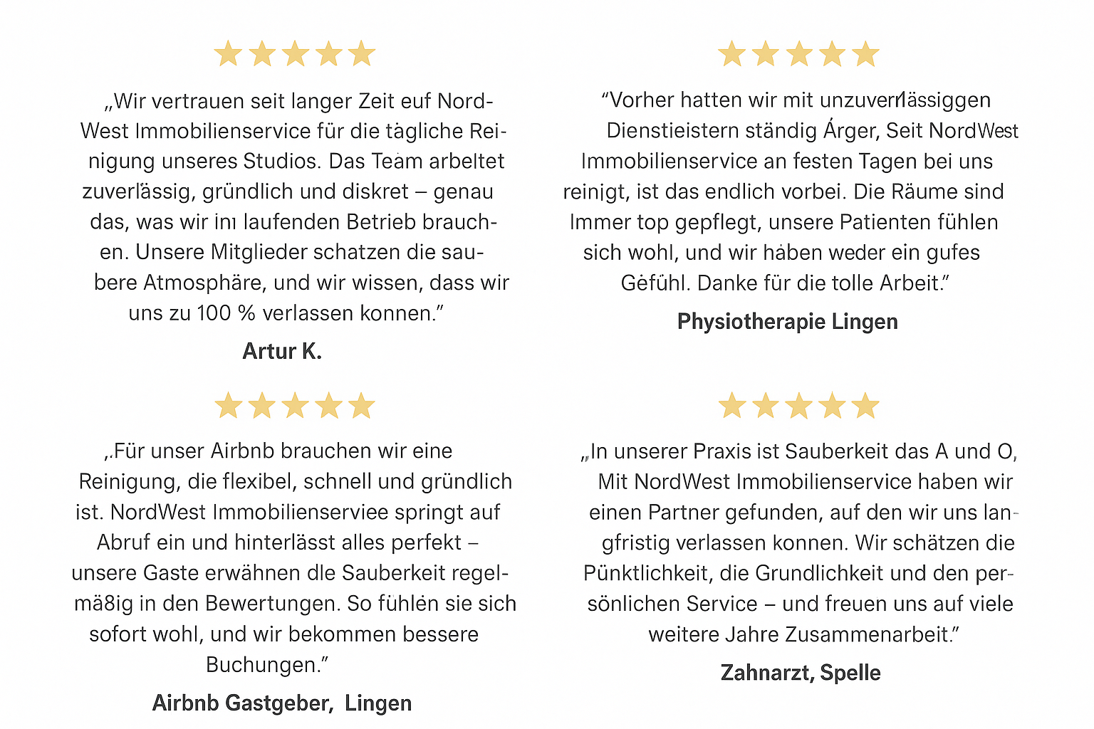 Kundenbewertung NordWest August Kundenbewertung NordWest August